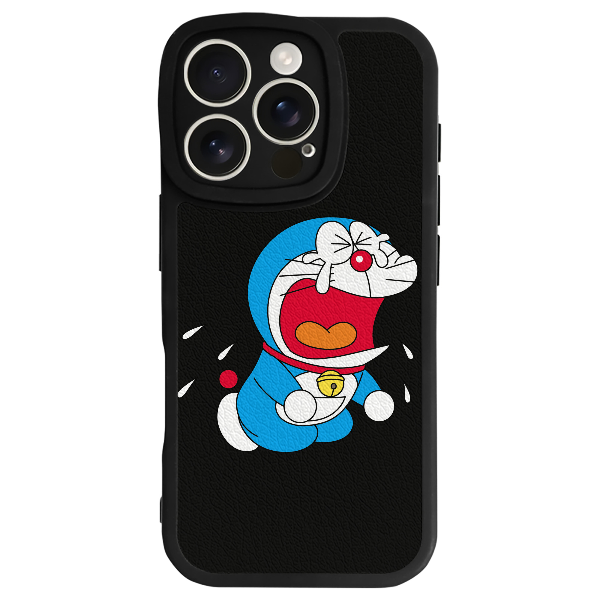 （画像用） ドラえもん Doraemon 【iPhone 16シリーズ対応】シリコンスマホケース（レザー調） 材質：シリコン